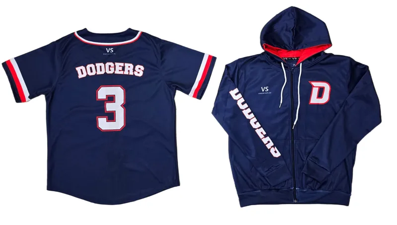 Dodgers Softball custom sublimated hoodie, made by CustomHoodie (VS Wear)
