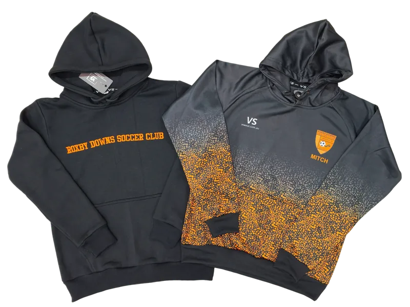 Roxby Downs Soccer Club custom sublimated hoodie, made by CustomHoodie (VS Wear)